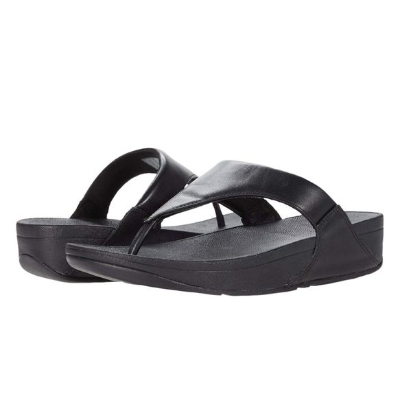 Fitflop Shoes - FitFlop Lulu Black Leather Sandal | 8 | EUC | MSRP $85
